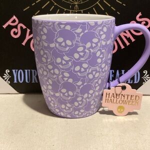 NWT Purple Skull Halloween Coffee Mug